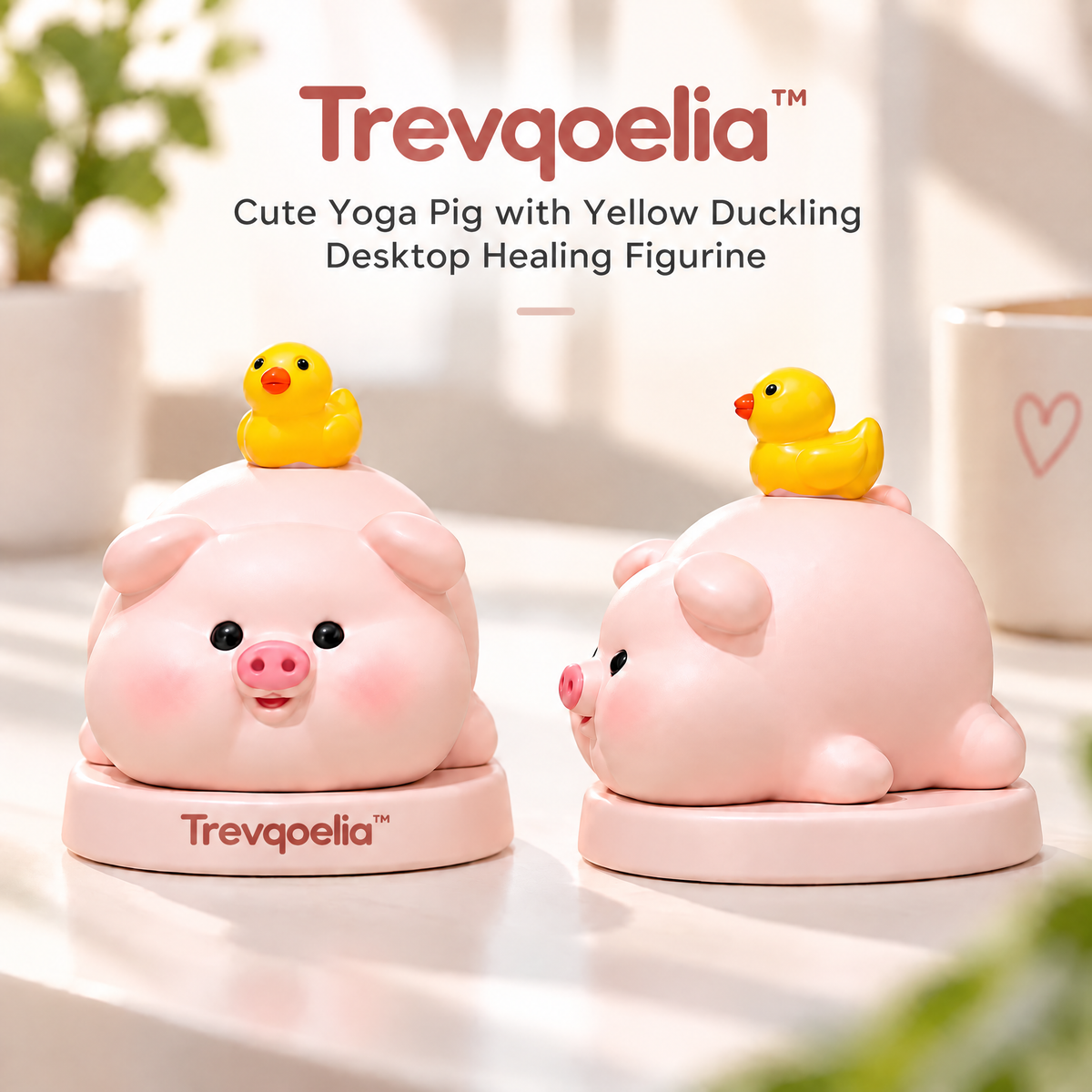 Trevqoelia™ Modern Sculptural Art Figurine – Abstract Tabletop Decor Accent for Elegant Interiors