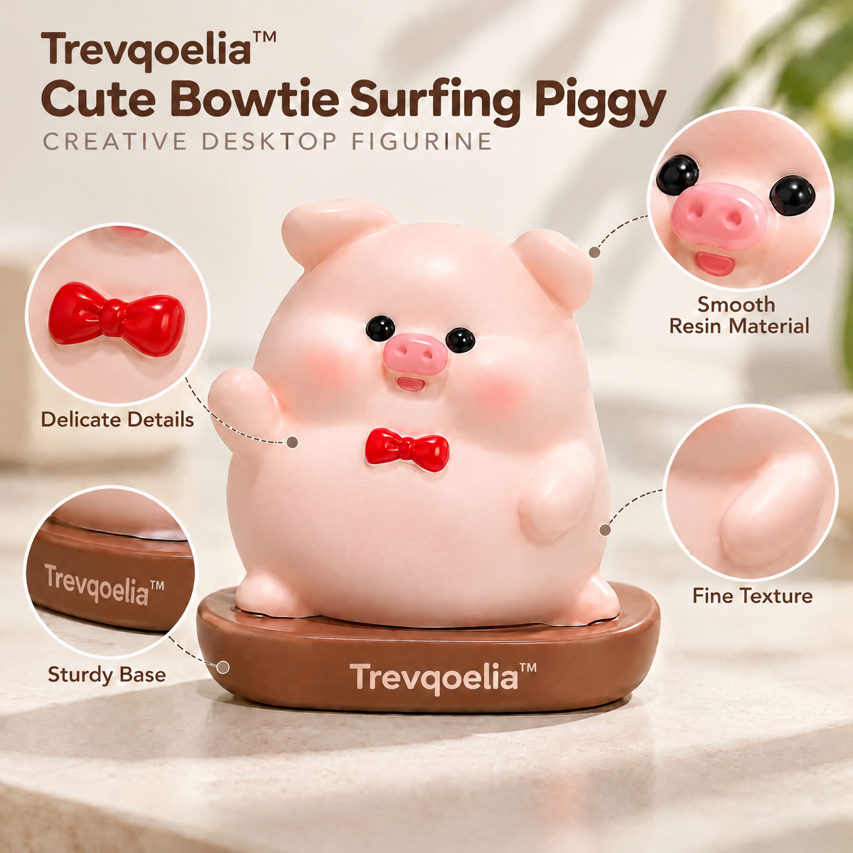 Trevqoelia™ Modern Sculptural Home Decor Figurine – Artistic Tabletop Accent Piece