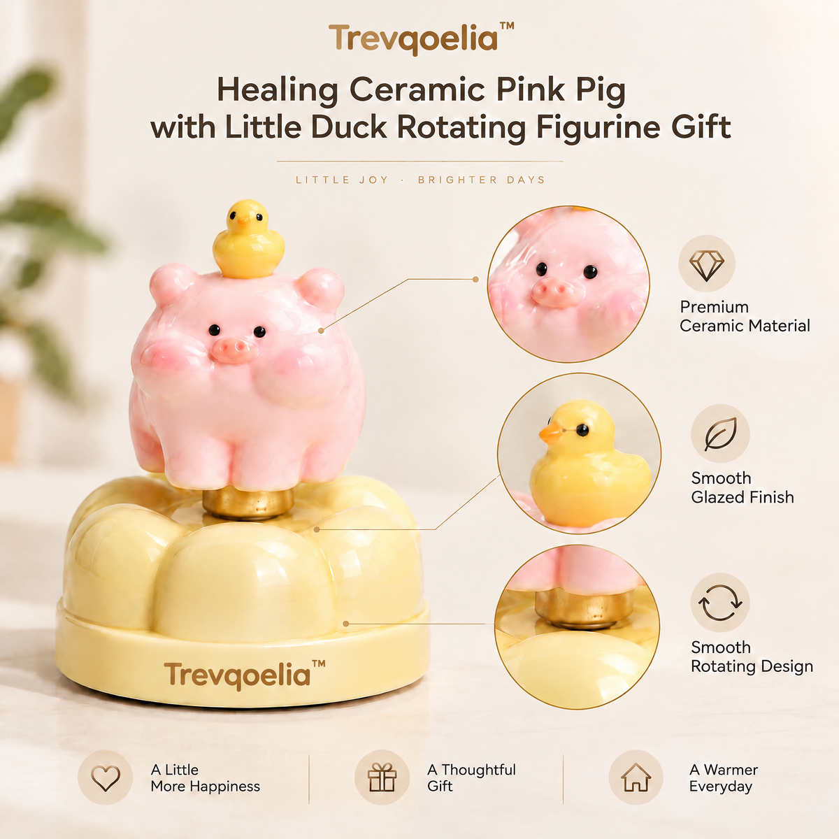 Trevqoelia™ Sculptural Abstract Home Decor – Modern Artistic Tabletop Figurine Accent