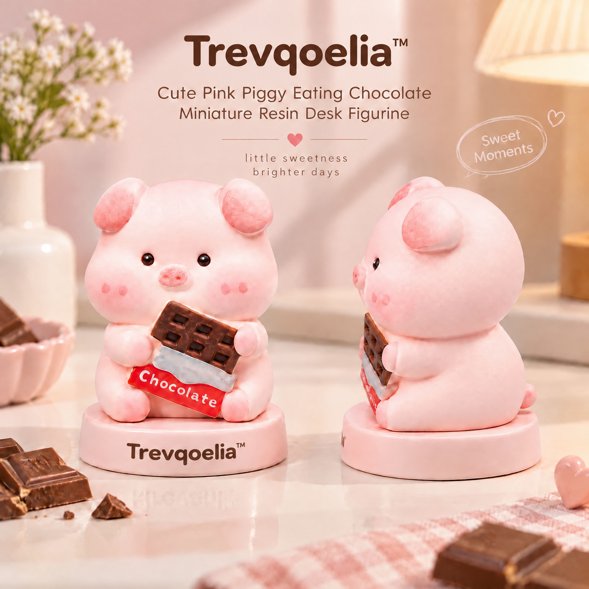 Trevqoelia™ Elegant Abstract Sculpture Decor – Modern Artistic Tabletop Figurine for Contemporary Homes