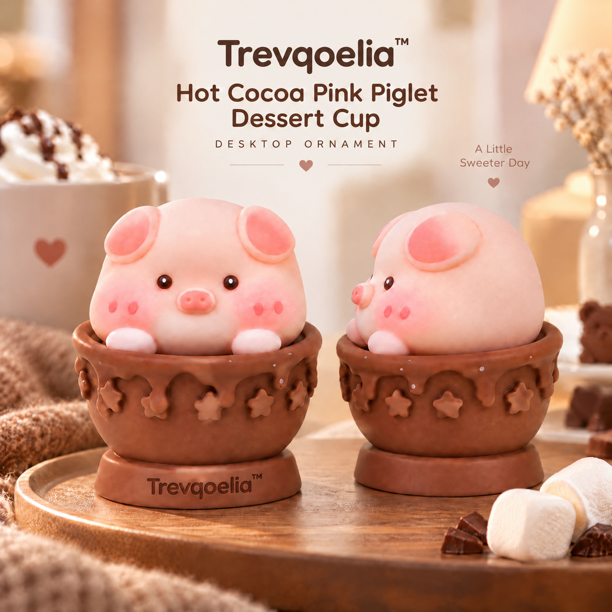 Trevqoelia™ Modern Abstract Sculptural Decor – Artistic Tabletop Figurine for Contemporary Home Spaces