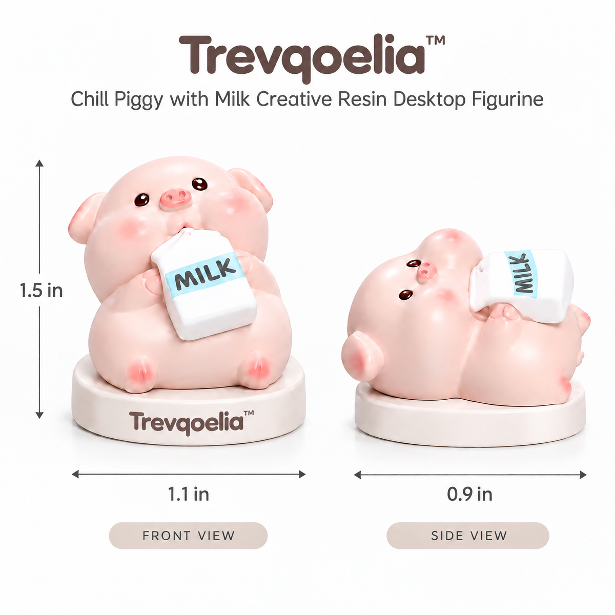 Trevqoelia™ Sculptural Decorative Tabletop Figurine – Modern Artistic Home Accent Decor