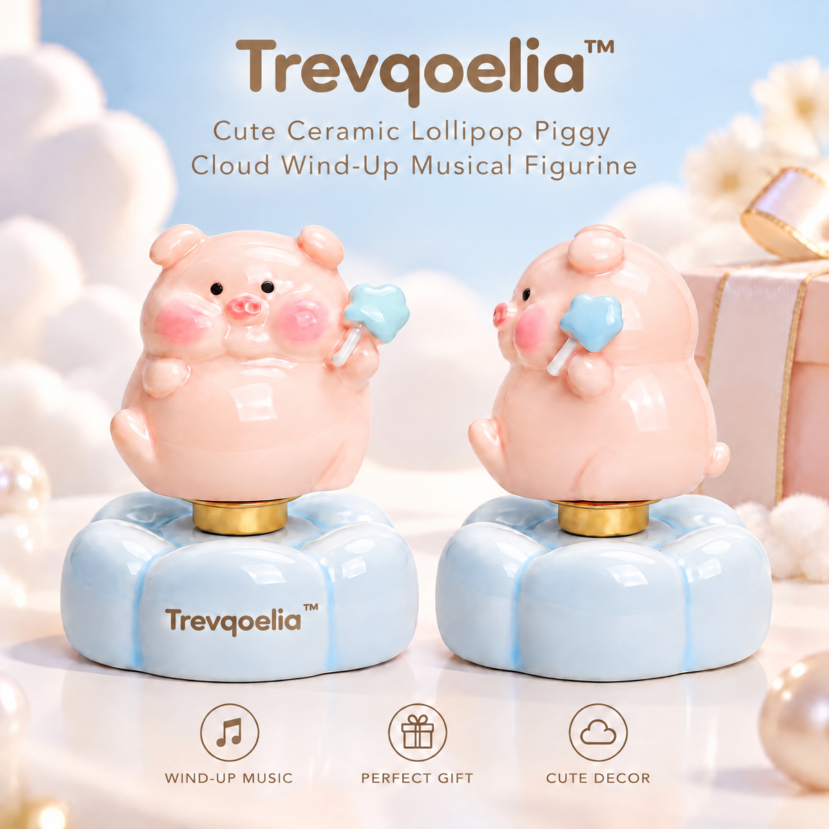 Trevqoelia™ Abstract Sculptural Tabletop Figurine – Modern Artistic Home Accent Decor