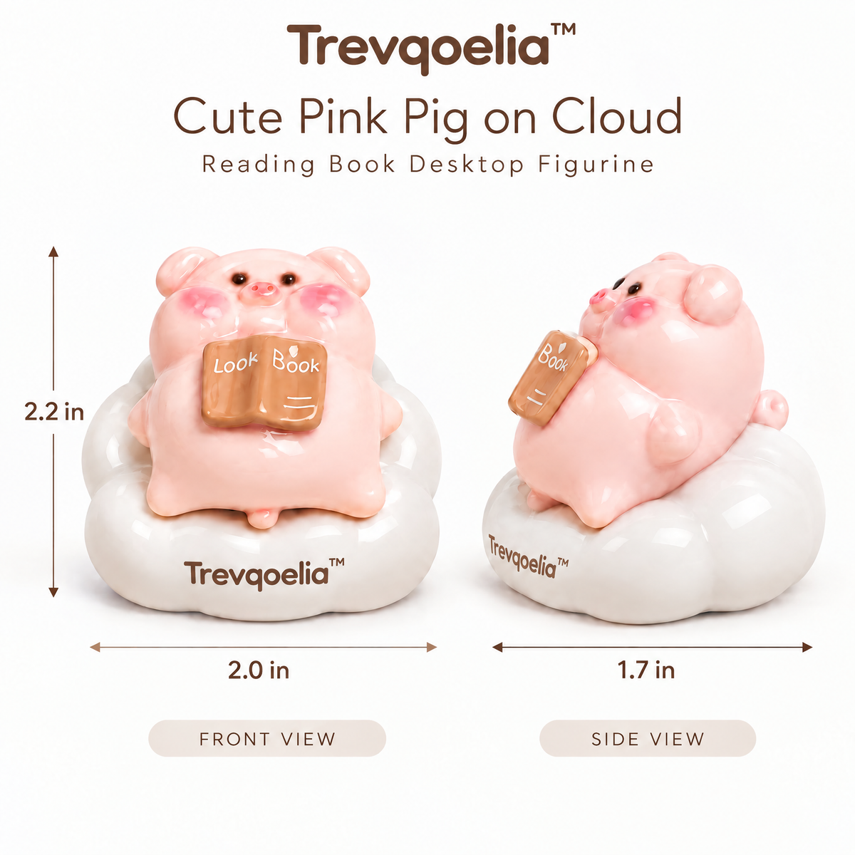 Trevqoelia™ Modern Organic Sculpture Figurine – Minimalist Abstract Tabletop Home Decor Accent