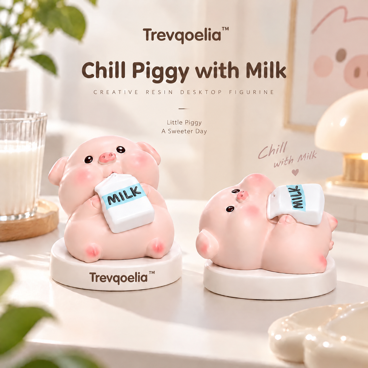 Trevqoelia™ Sculptural Decorative Tabletop Figurine – Modern Artistic Home Accent Decor