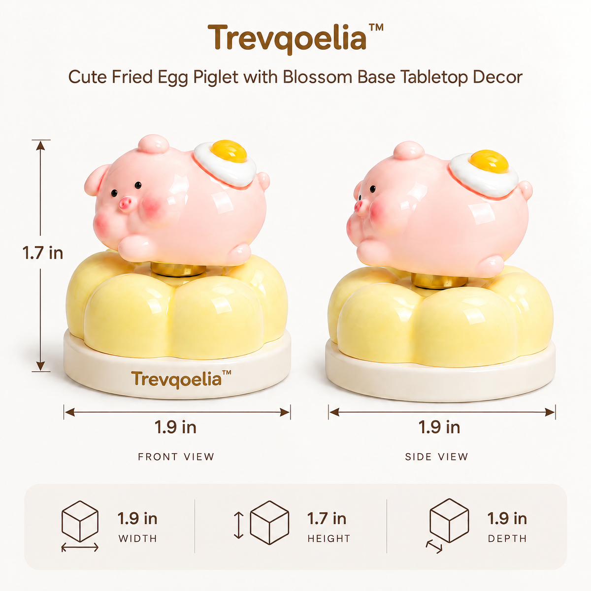 Trevqoelia™ Organic Abstract Sculptural Figurine – Contemporary Tabletop Art Decor for Modern Homes