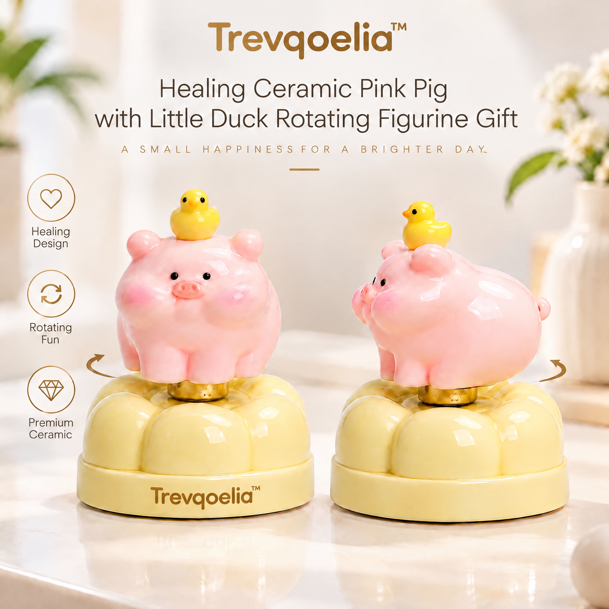 Trevqoelia™ Sculptural Abstract Home Decor – Modern Artistic Tabletop Figurine Accent